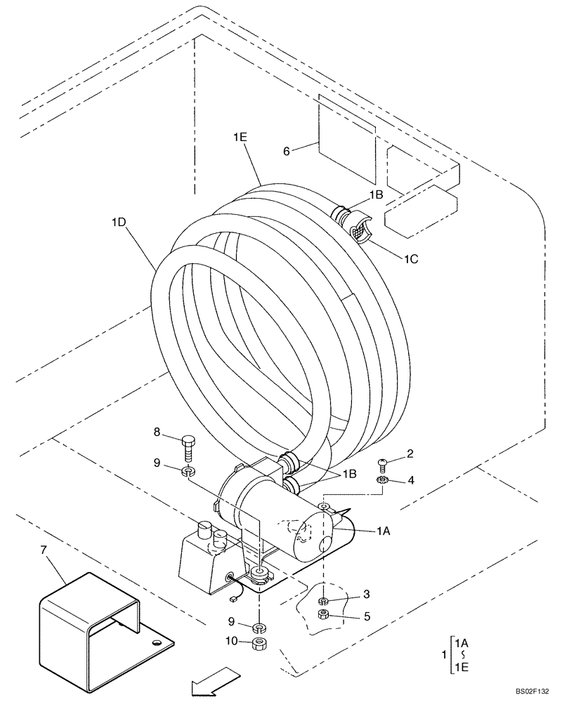 Схема запчастей Case CX210LR - (03-09) - FUEL FILLING (03) - FUEL SYSTEM