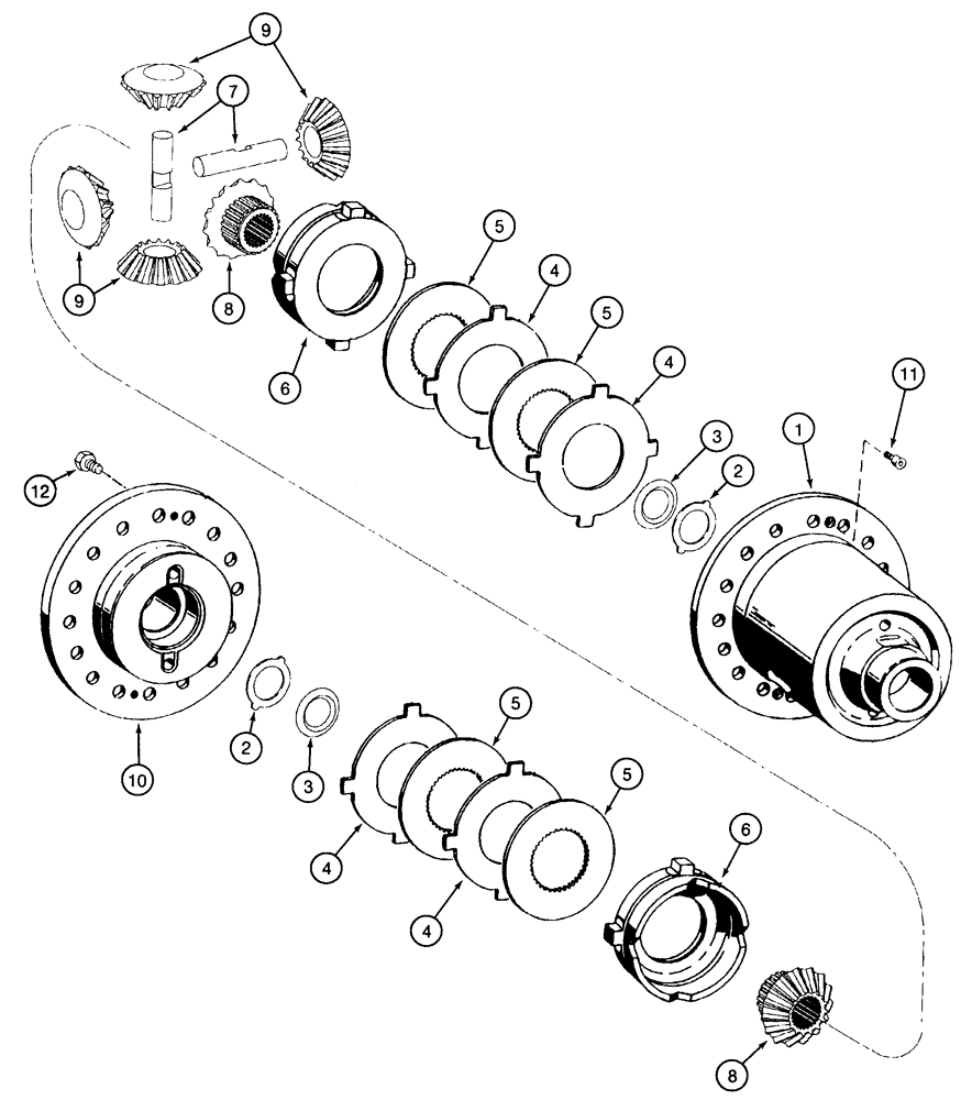 Схема запчастей Case 821C - (06-31) - AXLE, FRONT DIFFERENTIAL -JEE0123402 (06) - POWER TRAIN