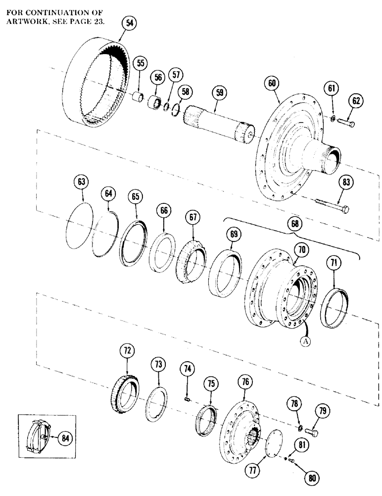Схема запчастей Case 120 - (027) - TRACK DRIVE TRANSMISSION (48) - TRACKS & TRACK SUSPENSION
