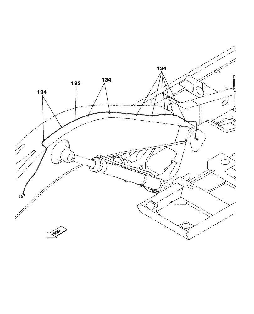 Схема запчастей Case CX300C - (04-001-03[01]) - CHASSIS ELECTRICAL CIRCUIT (04) - ELECTRICAL SYSTEMS