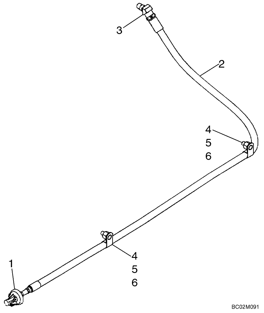 Схема запчастей Case 921C - (02-09) - OIL PRESSURE SENDER (02) - ENGINE