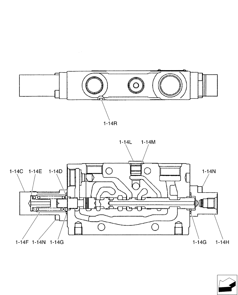 Схема запчастей Case CX50B - (01-023[12]) - VALVE INSTAL (35) - HYDRAULIC SYSTEMS