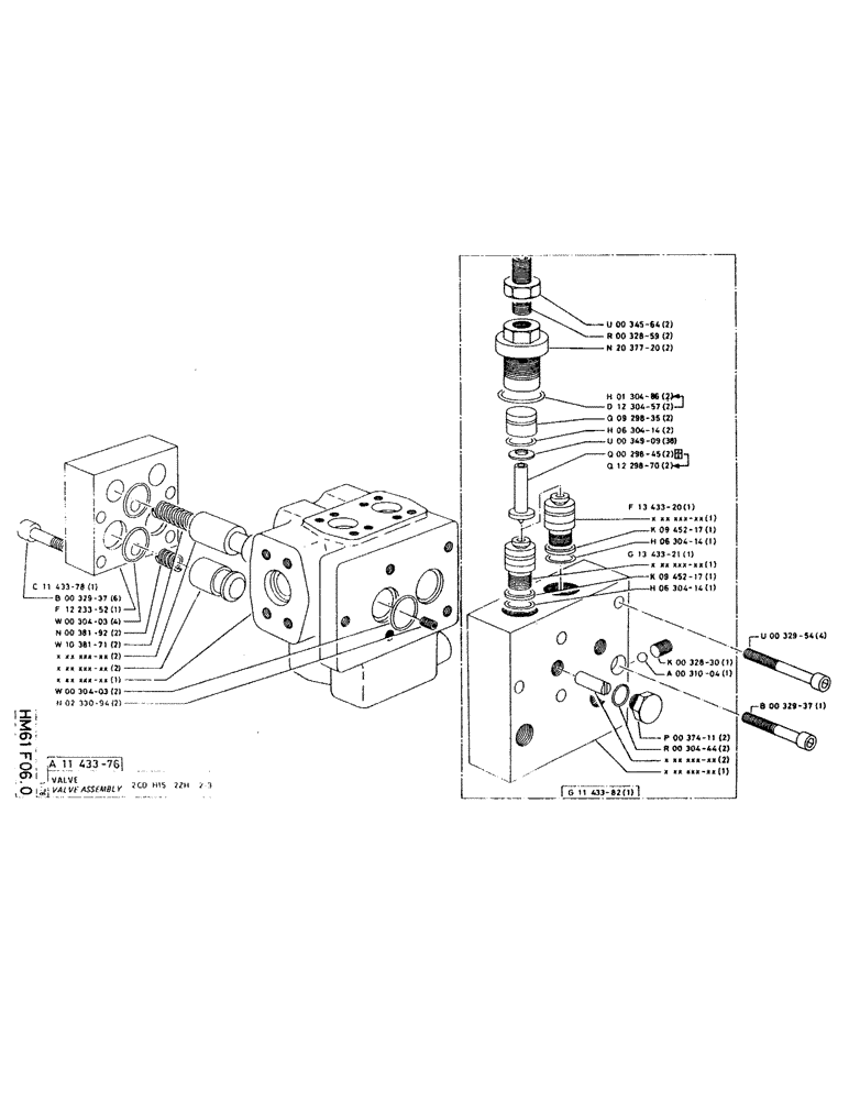 Схема запчастей Case RC200L - (085) - VALVE ASSEMBLY 