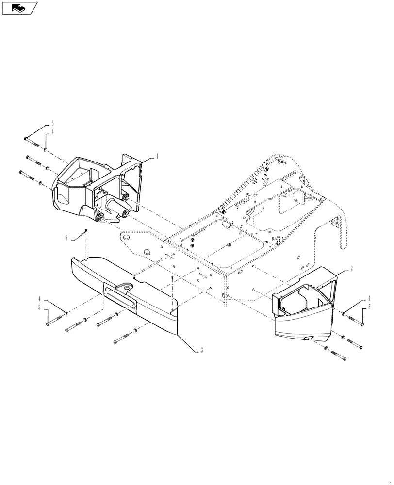 Схема запчастей Case 1121F - (37.140.01) - COUNTERWEIGHT, STANDARD (37) - HITCHES, DRAWBARS & IMPLEMENT COUPLINGS