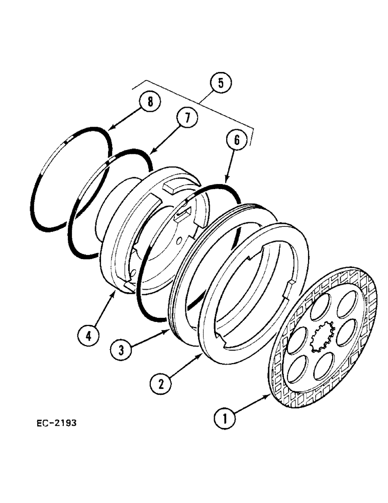 Схема запчастей Case 380B - (7-228) - BRAKES (07) - BRAKES
