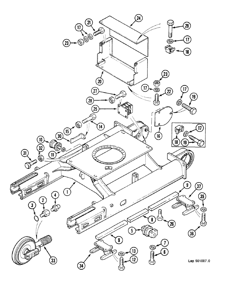 Схема запчастей Case 688C - (5-02) - UNDERCARRIAGE (04) - UNDERCARRIAGE
