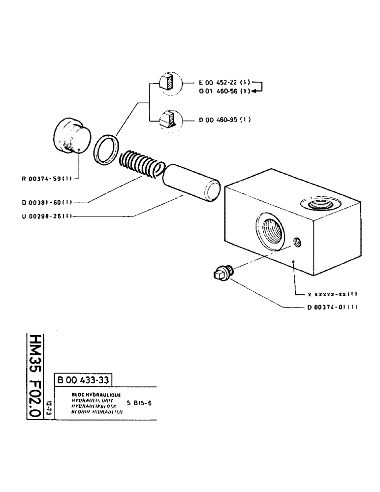 Схема запчастей Case TC45 - (063) - HYDRAULIC UNIT 