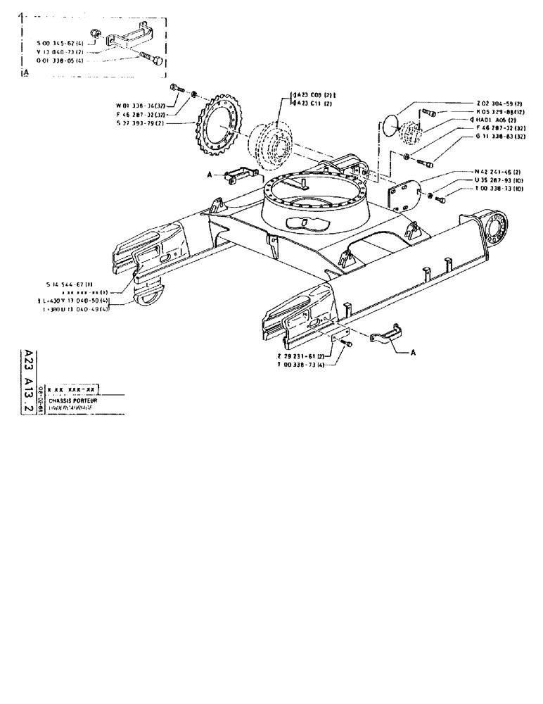 Схема запчастей Case 90BCL - (082) - UNDERCARRIAGE (04) - UNDERCARRIAGE