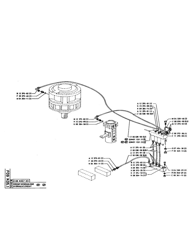 Схема запчастей Case 160CK - (125) - HYDRAULIC CIRCUIT (07) - HYDRAULIC SYSTEM