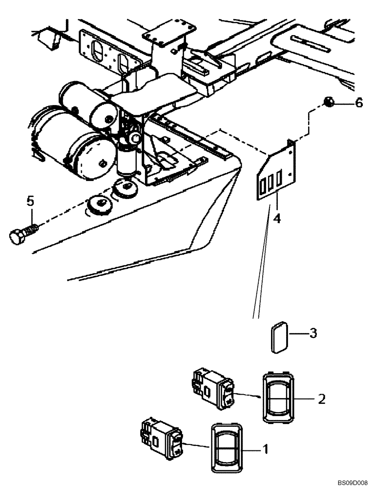Схема запчастей Case 327B - (67A00002109[001]) - STARTING, MANUAL EXTERNAL (P.I.N. HHD0327BN7PG5700 AND AFTER) (84216508) (13) - Electrical System / Decals