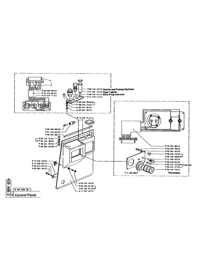 Схема запчастей Case 160CK - (74) - CONTROL PANEL (06) - ELECTRICAL SYSTEMS