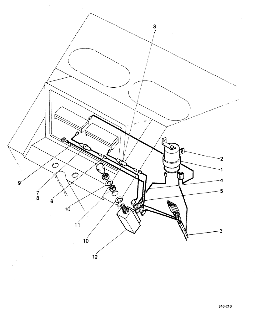 Схема запчастей Case 580F - (370) - WARNING FLASHER (55) - ELECTRICAL SYSTEMS