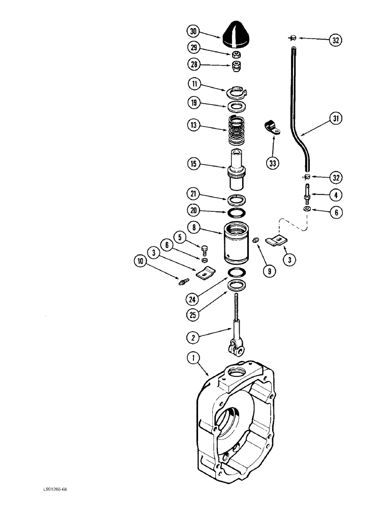 Схема запчастей Case 480F LL - (7-04) - TRANSAXLE, DIFFERENTIAL BRAKE ACTUATOR (07) - BRAKES