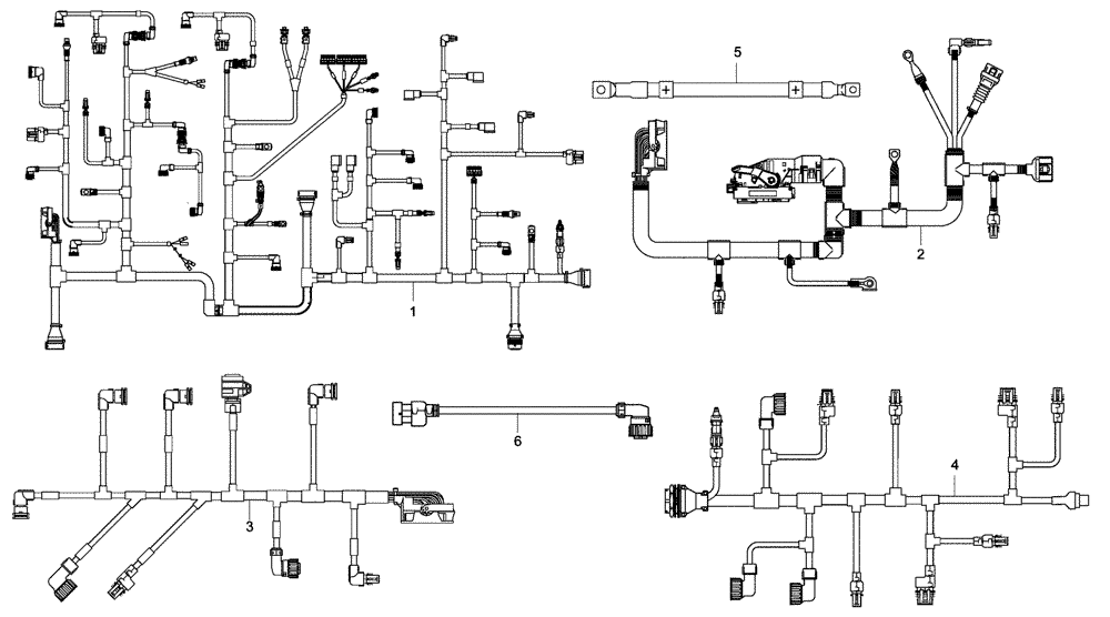 Схема запчастей Case 340 - (67A00011702[001]) - ELECTRICAL CIRCUIT FRAME - HARNESS, WIRE (87552089) (13) - Electrical System / Decals