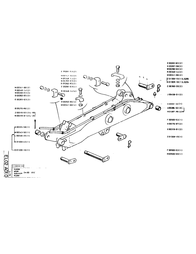 Схема запчастей Case LC80M - (098) - BOOM 