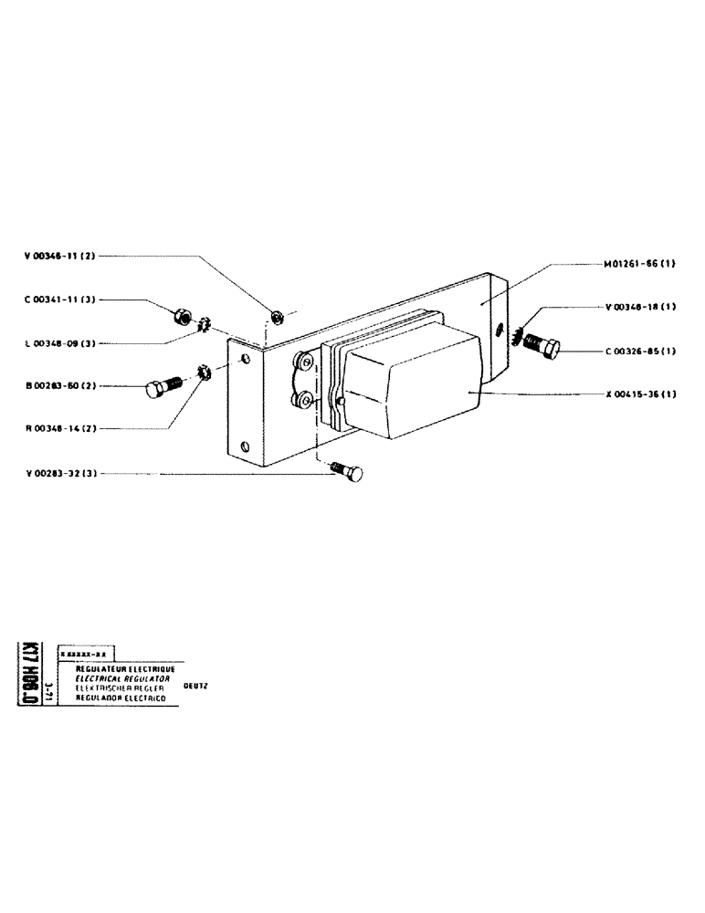 Схема запчастей Case GCK120 - (208) - ELECTRICAL REGULATOR 