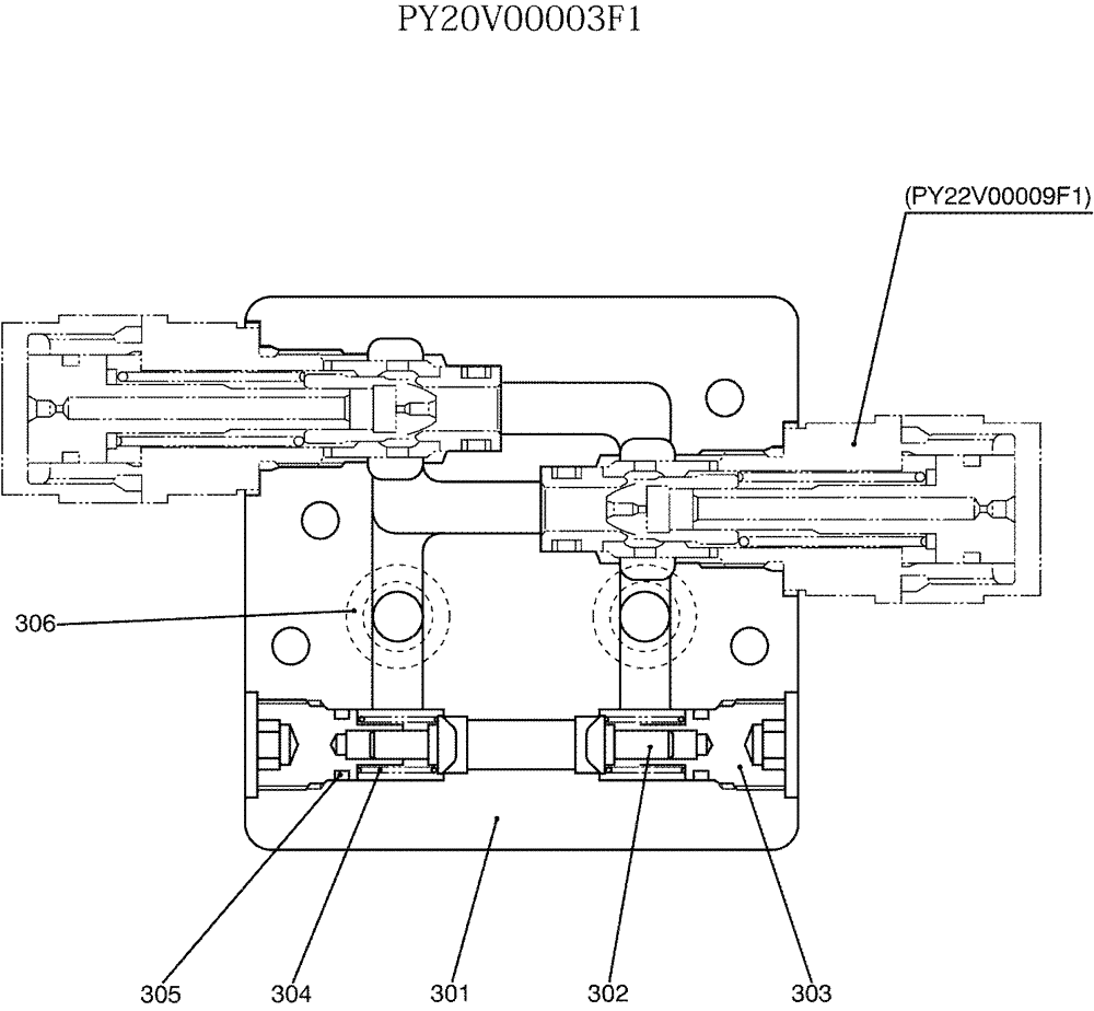 Схема запчастей Case CX50B - (07-018) - VALVE ASSY, RELIEF, P/N PY20V00003F1 (35) - HYDRAULIC SYSTEMS