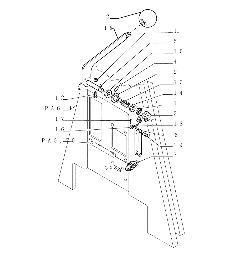 Схема запчастей Case 1850K - (9.654[29]) - ROPS CAB - COMPONENTS - OPTIONAL CODE 784110131 (19) - OPTIONS