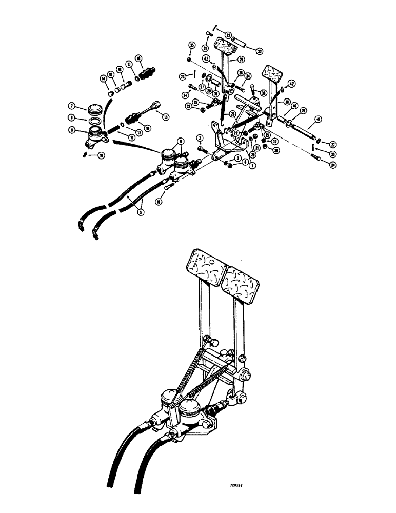 Схема запчастей Case 475 - (066) - HYDRAULIC BRAKES (33) - BRAKES & CONTROLS