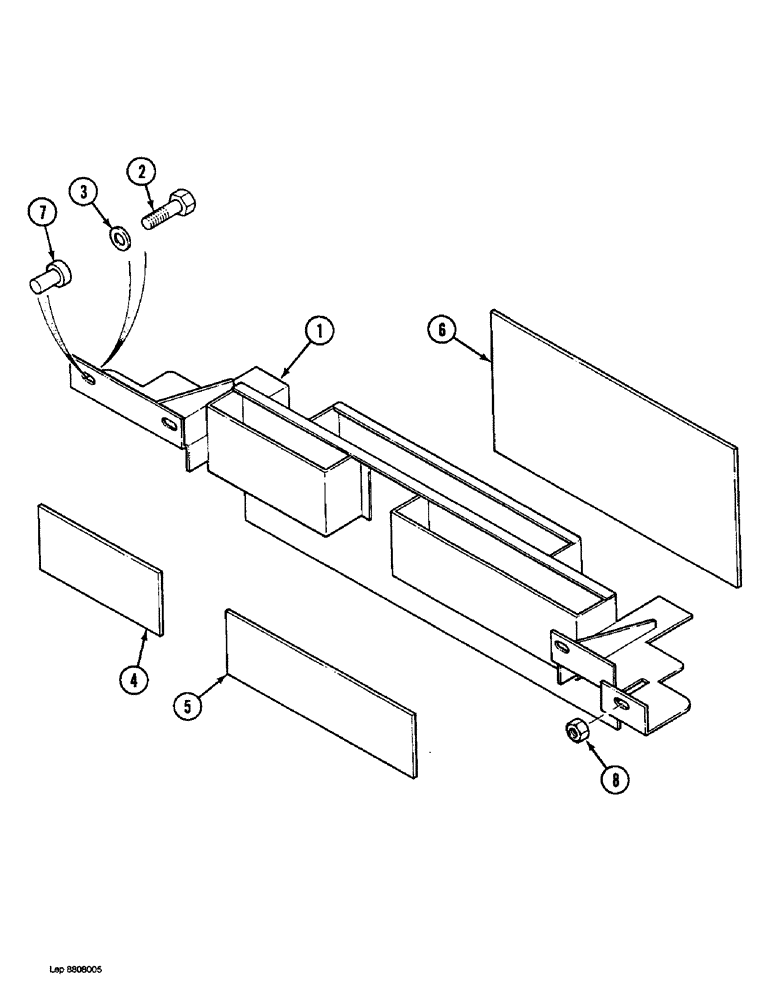 Схема запчастей Case 1088 - (9A-10) - ENGINE INSULATOR, P.I.N. FROM 19801 TO 20213, P.I.N. FROM 106901 TO 106905 (09) - CHASSIS/ATTACHMENTS