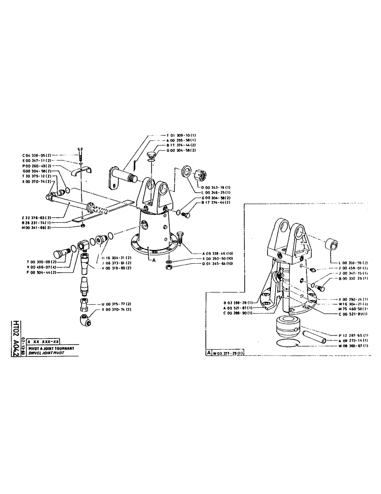 Схема запчастей Case 160CK - (236) - SWIVEL JOINT PIVOT (07) - HYDRAULIC SYSTEM