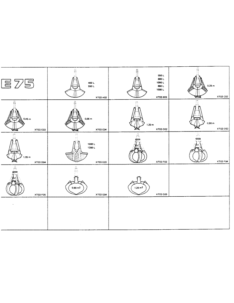 Схема запчастей Case 75P - (0-25) - E75 (00) - PICTORIAL INDEX