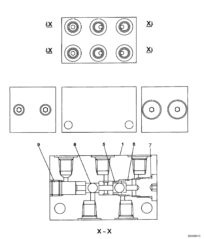 Схема запчастей Case CX240 - (08-45A) - VALVE ASSY - PEDAL CONTROL (08) - HYDRAULICS