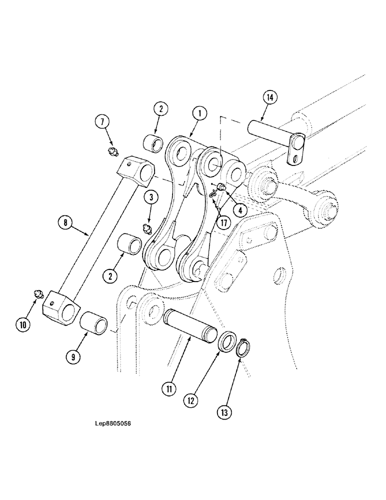 Схема запчастей Case 688C - (9F-24) - EJECTOR CONTROL BUCKET (05.1) - UPPERSTRUCTURE CHASSIS/ATTACHMENTS