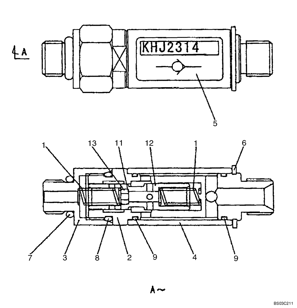 Схема запчастей Case CX75SR - (08-81) - VALVE ASSY - PILOT CONTROL LINES (08) - HYDRAULICS