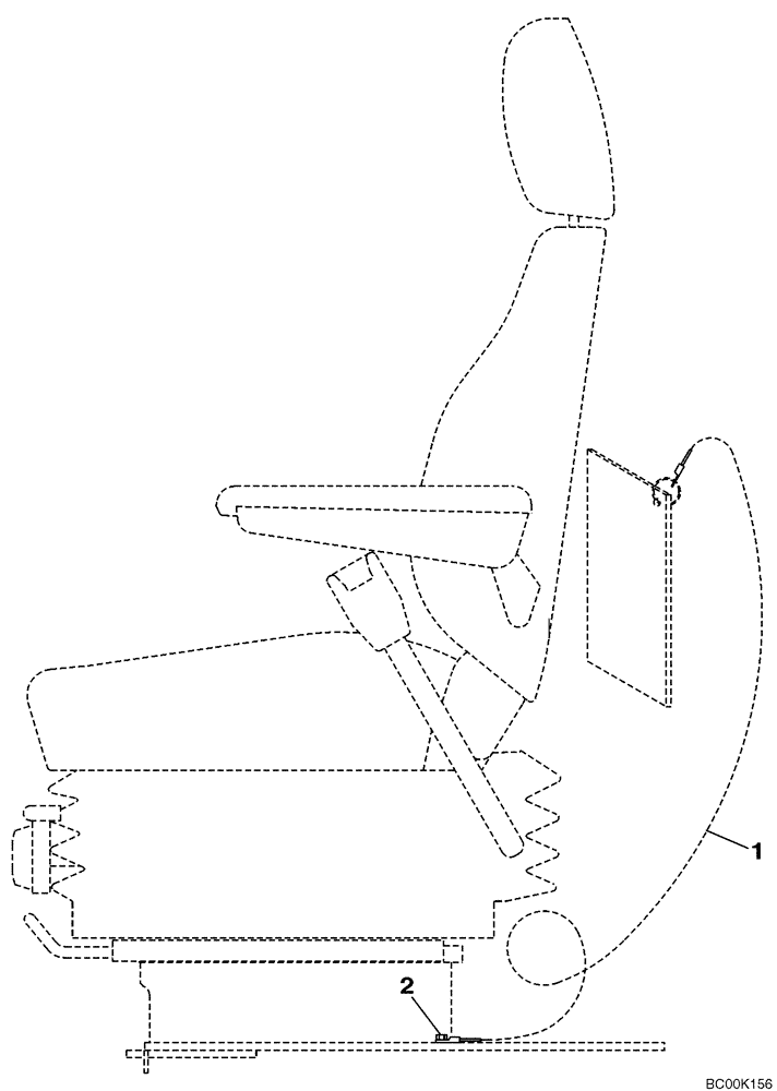 Схема запчастей Case CX240BLR - (09-19) - DOG CHAIN (09) - CHASSIS/ATTACHMENTS