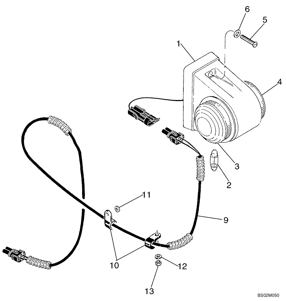 Схема запчастей Case 821C - (04-20) - LAMPS - CLEARANCE, FRONT AND REAR (Sep 8 2003 12:37PM) (04) - ELECTRICAL SYSTEMS