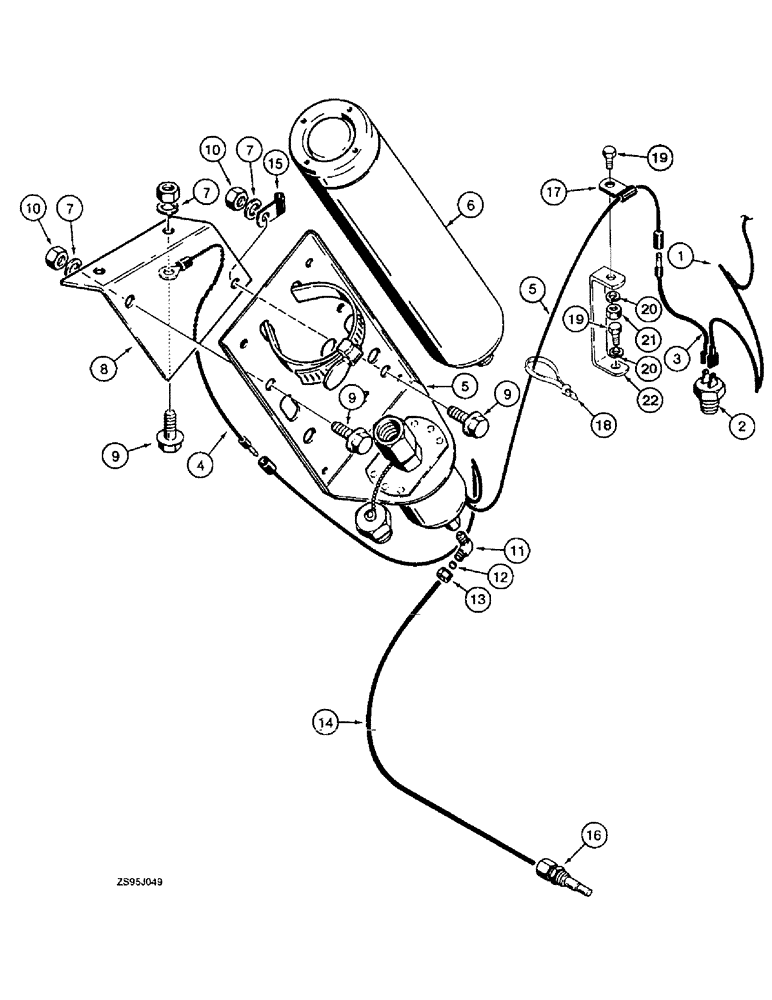 Схема запчастей Case 550E - (4-30) - COLD START SYSTEM (04) - ELECTRICAL SYSTEMS