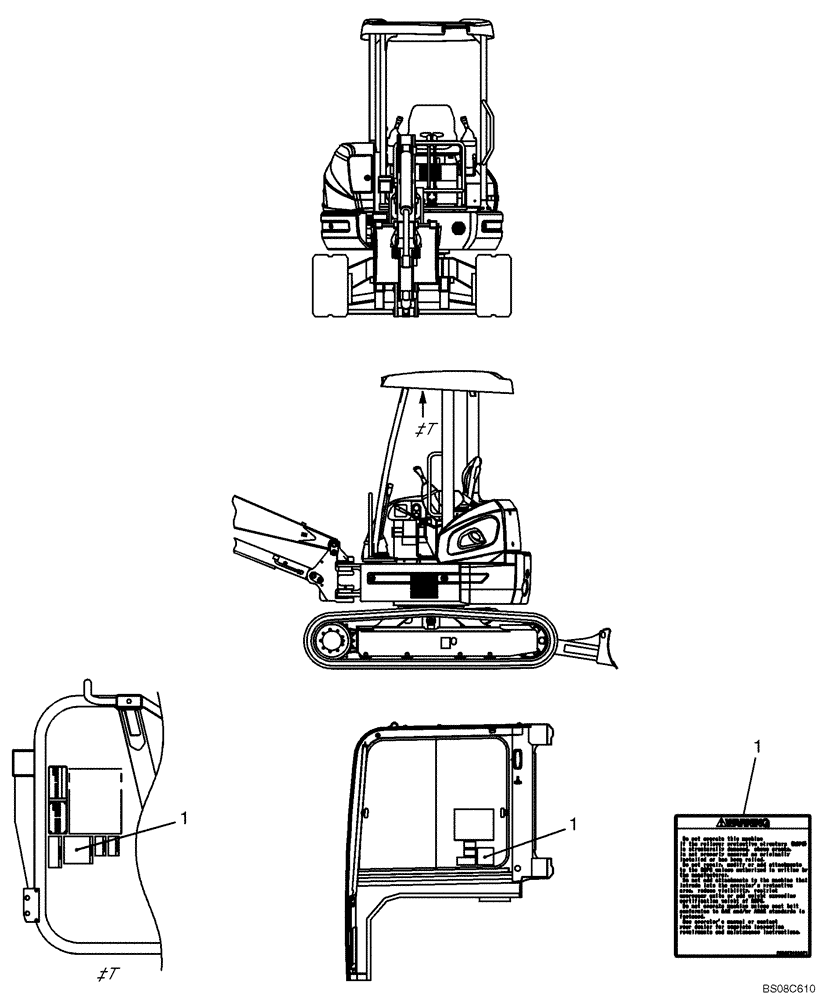Схема запчастей Case CX27B PV13 - (06-011[00]) - NAME PLATE INSTALLATION (PW22T00182F1) NAME-PLATE