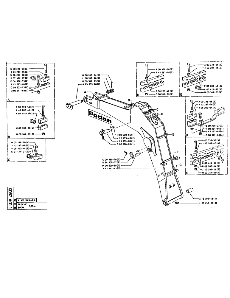 Схема запчастей Case 160CK - (288) - BOOM (09) - BOOMS