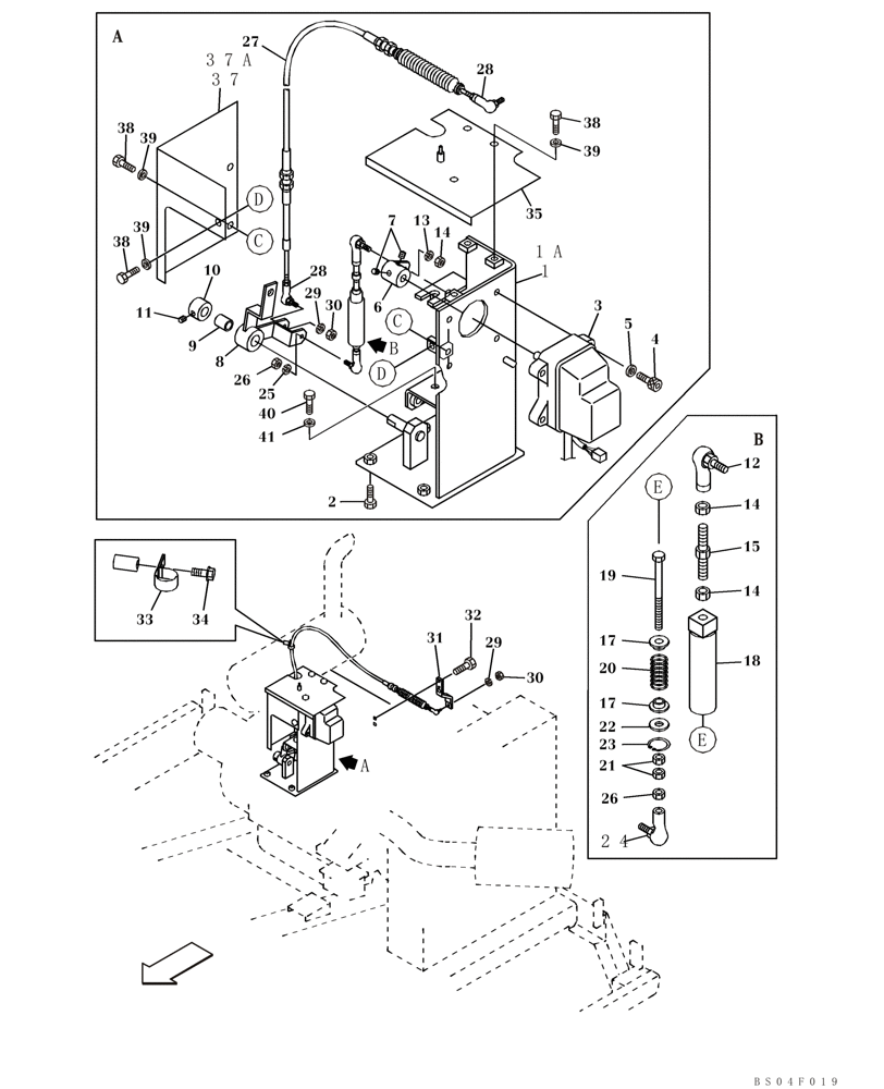 Схема запчастей Case CX160 - (03-03) - THROTTLE CONTROL (03) - FUEL SYSTEM