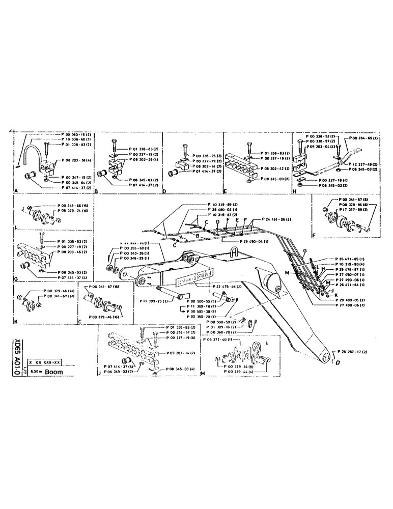 Схема запчастей Case 160CK - (82) - BOOM (09) - BOOMS