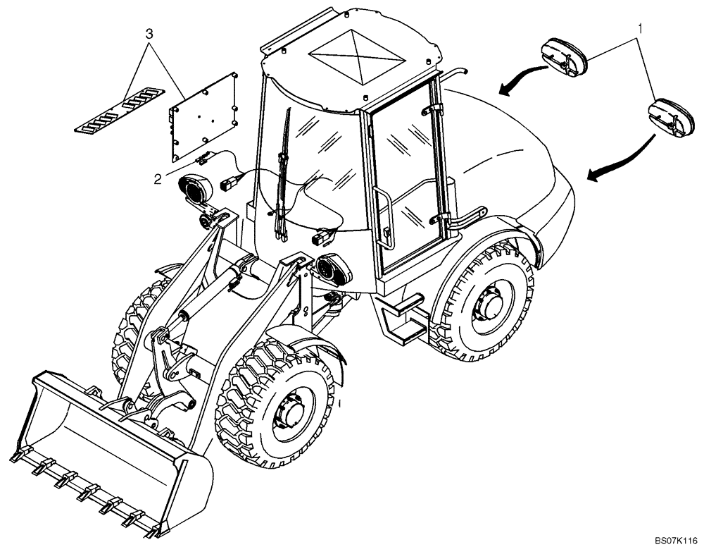 Схема запчастей Case 321D - (32.010[2988695000]) - ELECTRICAL SYSTEM BASIC MACHINE COMPLETE (55) - ELECTRICAL SYSTEMS