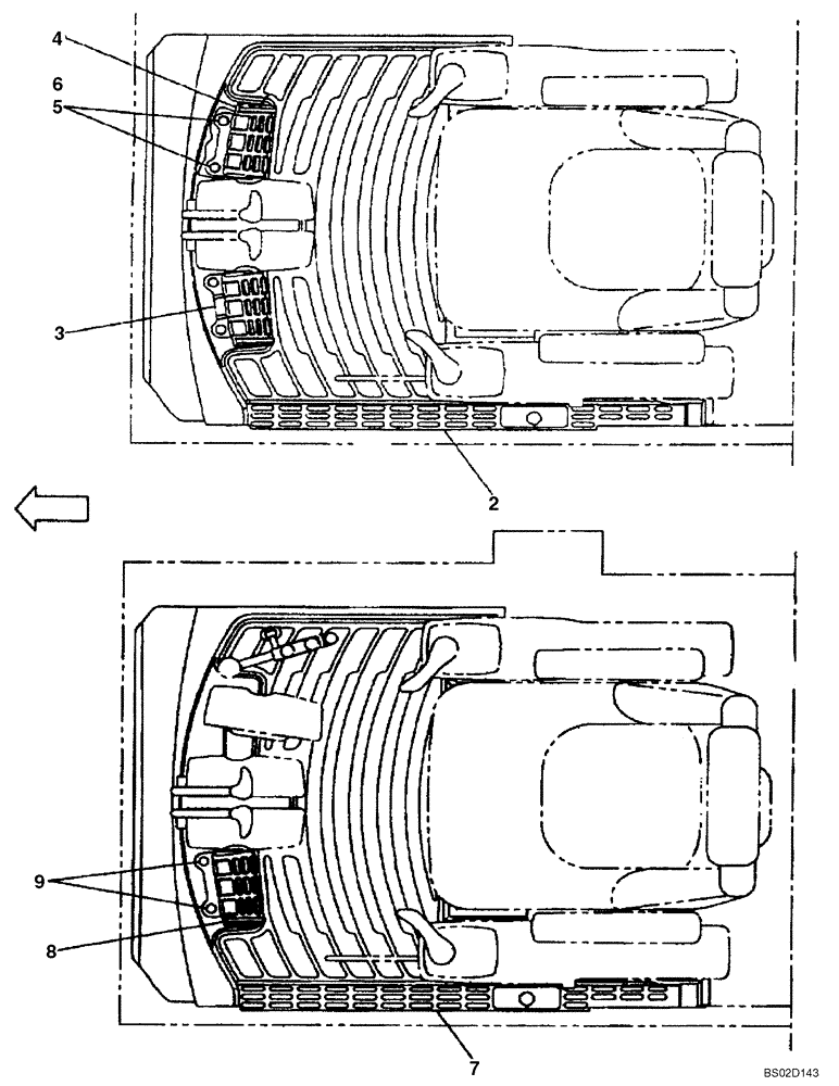 Схема запчастей Case CX130 - (09-13) - MAT, FLOOR - OPERATORS COMPARTMENT (09) - CHASSIS