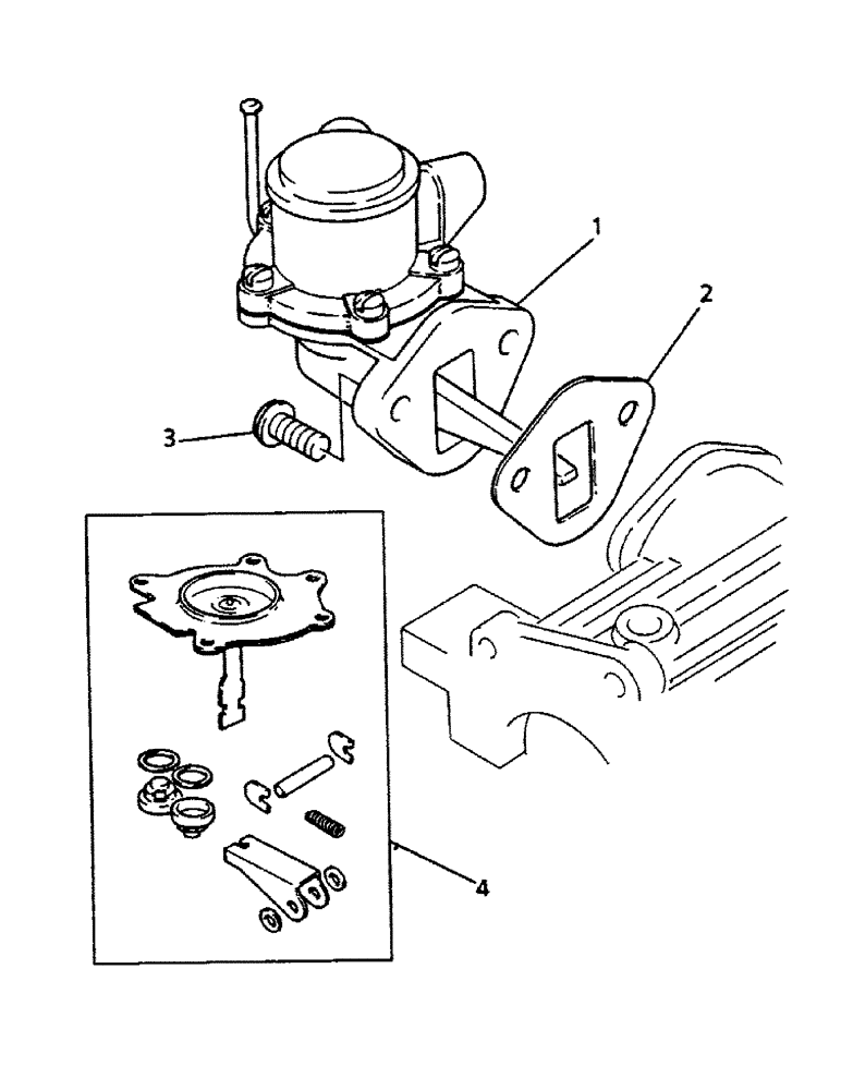 Схема запчастей Case 221B - (3-08) - FUEL PUMP, 121B (DAH1215912-) / 221B (DAH2215913-) (03) - FUEL SYSTEM