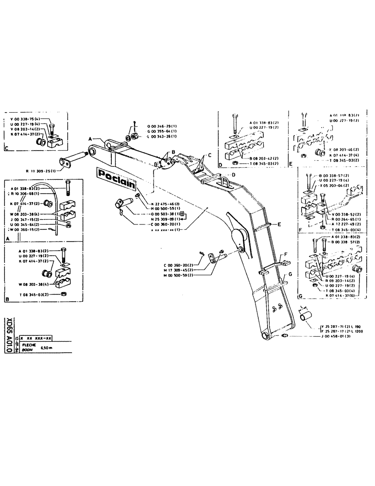 Схема запчастей Case 160CK - (291) - BOOM (09) - BOOMS