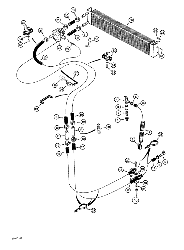 Схема запчастей Case 1150G - (9-062) - CAB HEATING SYSTEM (05) - UPPERSTRUCTURE CHASSIS