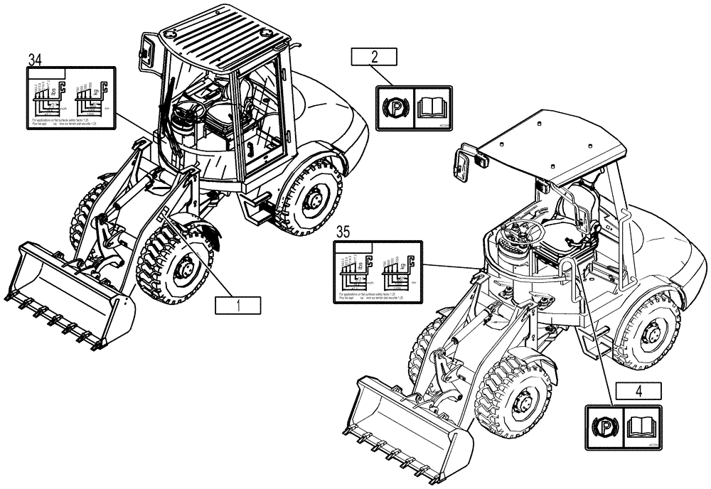 Схема запчастей Case 321D - (91.000[001]) - PLATES COMPLETE (S/N 591052-UP) No Description