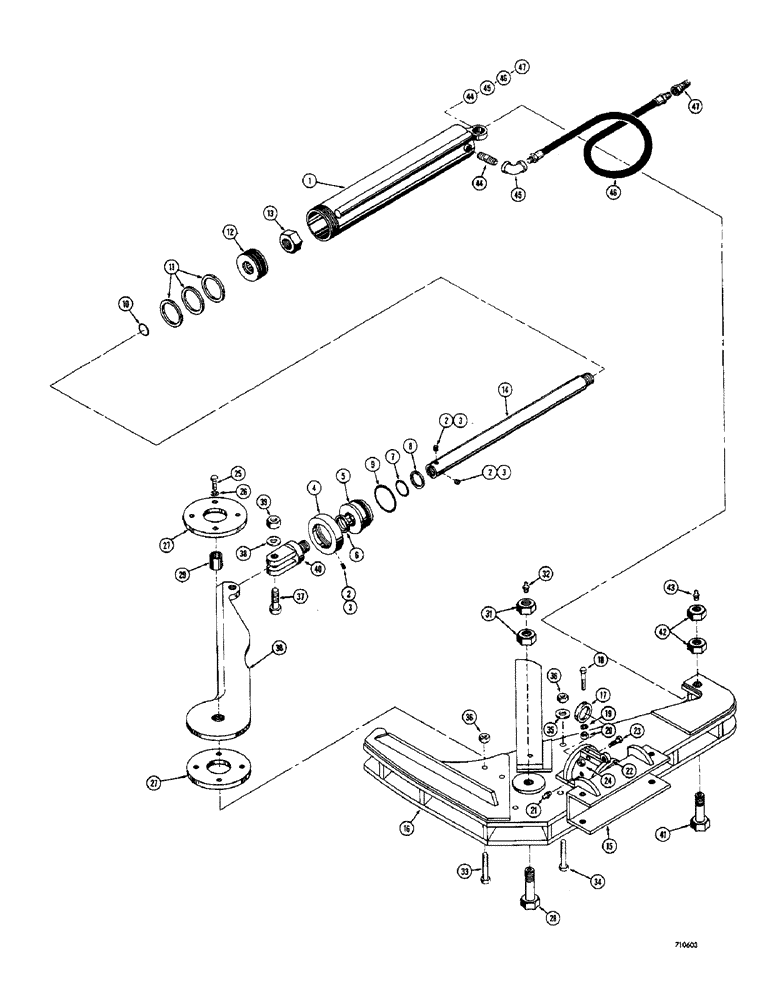 Схема запчастей Case 1500-SERIES - (122) - 18 INCH TREE SHEAR (89) - TOOLS
