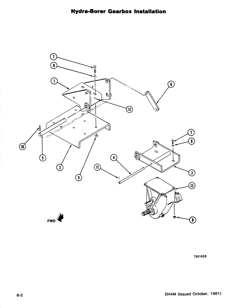 Схема запчастей Case DH4 - (6-02) - HYDRA-BORER GEARBOX INSTALLATION (89) - TOOLS