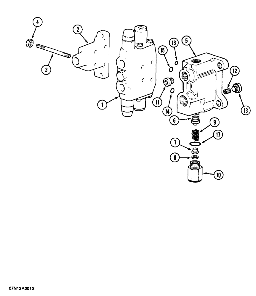 Схема запчастей Case 688 - (8-144) - CONTROL VALVE FOR OPTIONS (08) - HYDRAULICS