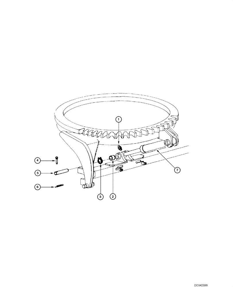 Схема запчастей Case 865 - (09.16[00]) - BLADE - TILT MECHANISM (09) - CHASSIS