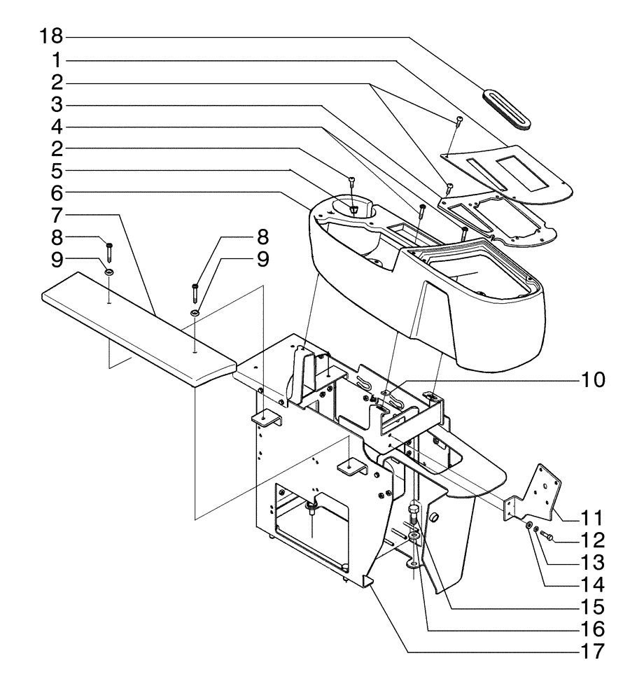 Схема запчастей Case 885B - (09-33[01]) - RH LATERAL CONSOLE (09) - CHASSIS/ATTACHMENTS