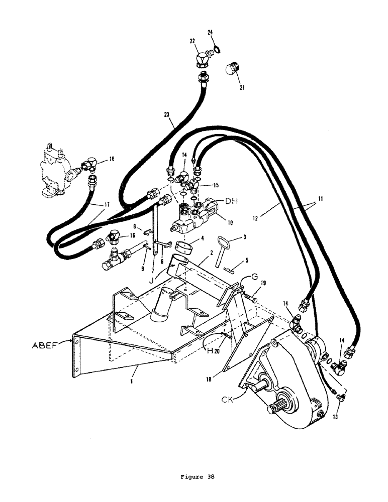 Схема запчастей Case P55 - (78) - HYDRA-BORER ATTACHMENT 