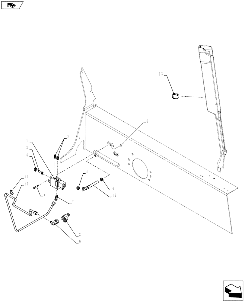Схема запчастей Case TR270 - (35.734.AH[03]) - HYDRAULIC COUPLER, CHASSIS PLUMBING (SR175-TV380) (35) - HYDRAULIC SYSTEMS