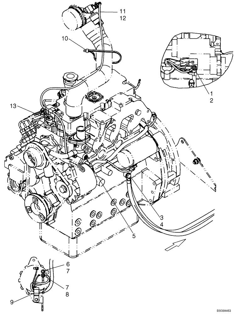 Схема запчастей Case 420CT - (04-05) - ENGINE, ELECTRICAL (04) - ELECTRICAL SYSTEMS